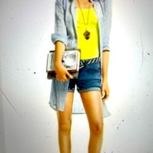 White shirt tunic dress